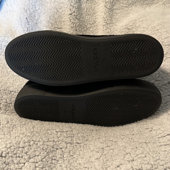 J Slides Black Suede Leather Double Zipper Calf Boots 9.5 M - Picture 5 of 11